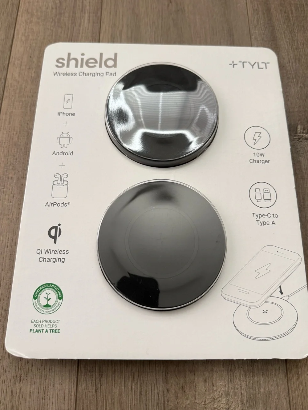 Shield Wireless Charging Pad - Black (2-Pack)